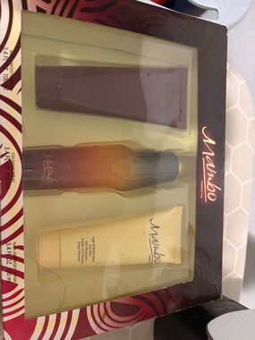 Liz Claiborne Mambo Men Grooming Moisturizer Gift Set - Brown, Gold, Cream